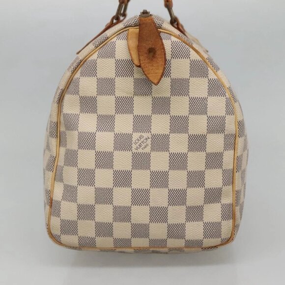 LOUIS VUITTON Damier Azur Speedy 30 Hand Bag N41533 LV Auth 129882 - Picture 6 of 16